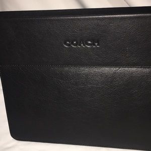NWT Coach Genuine Leather iPad Case